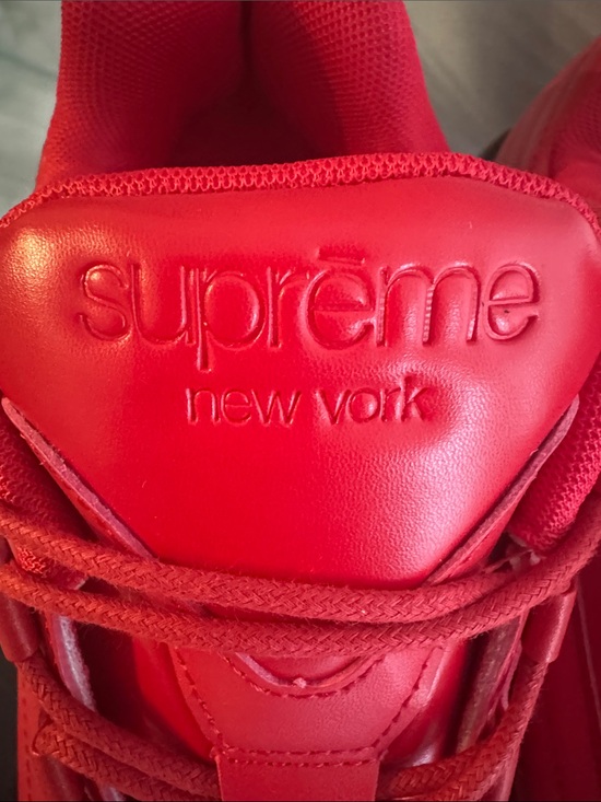 New! Nike Air Max 95 Lux Supreme in a bold gym red colorway. main image 12